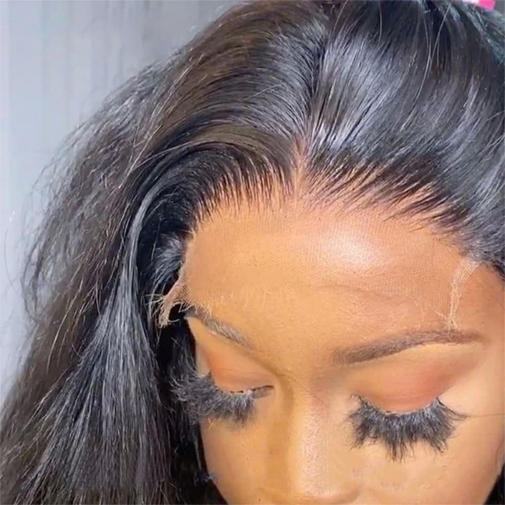BEEOS 4x4 SKINLIKE Real HD Lace Closure, Body Wave Bleached Knot Pre-Plucked Invisible HD Lace 14 Inch Natural Color Human Hair