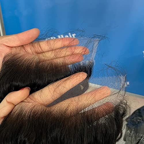BEEOS Skinlike Real HD Lace Closure Piece, 4x4 Body Wave Pre-plucked Human Hair Closure Bleached Knots Natural Black Color 16 Inch