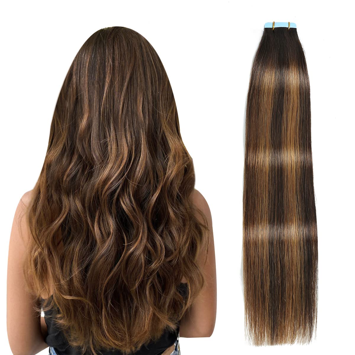 SUYYA Tape in Balayage Darkest Brown to Light Brown