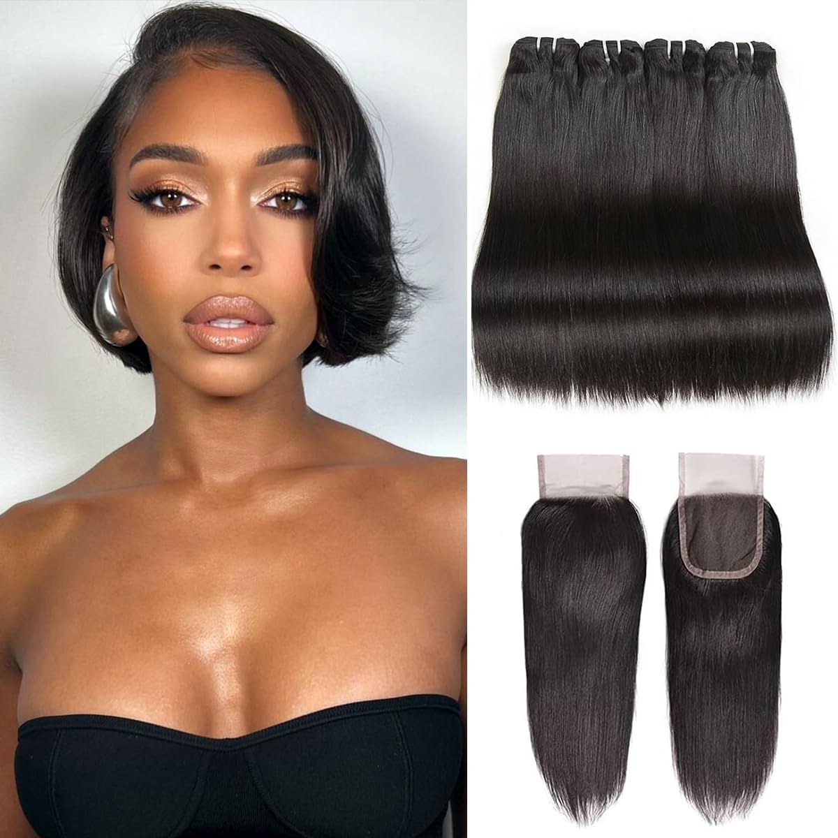 Liang Dian 8 Inch Short Human Hair Bundles