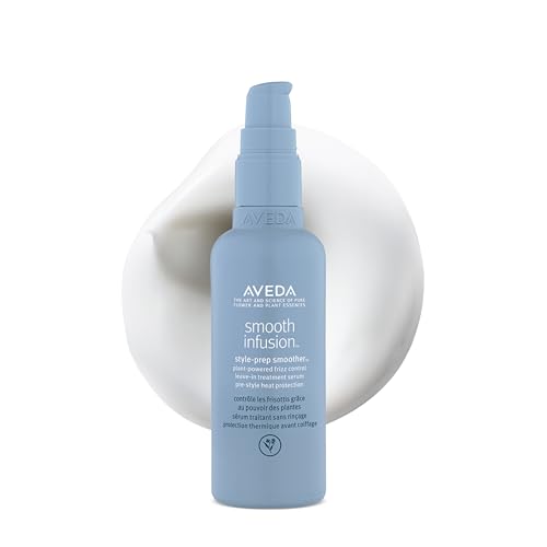 Aveda Smooth Infusion Style-Prep Smoother | Leave-In Anti-Frizz Serum | 72-Hour Frizz Defense & Frizz Control | Heat Protectant | 98% Naturally Derived*
