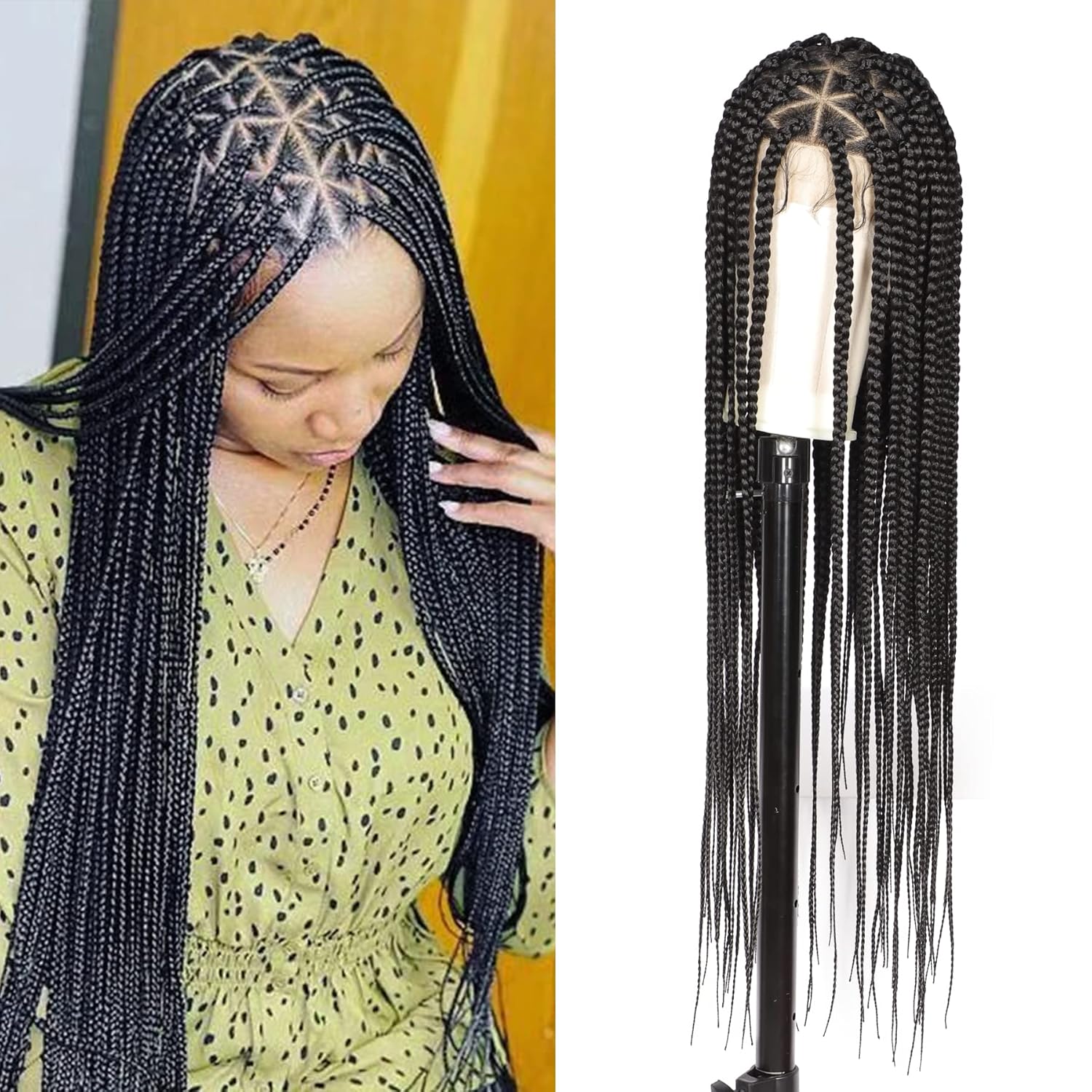 Lexqui 36'' Knotless Box Braided Wig