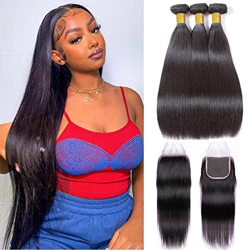 BICNGA 10A Brazilian Straight w/ Closure