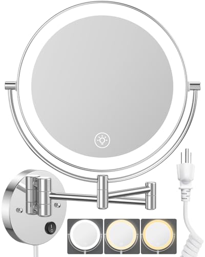 Benbilry 9" Wall Mounted Lighted Mirror