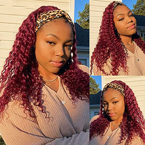 Eooma Headband Wig Curly 26 Inch Remy Hair