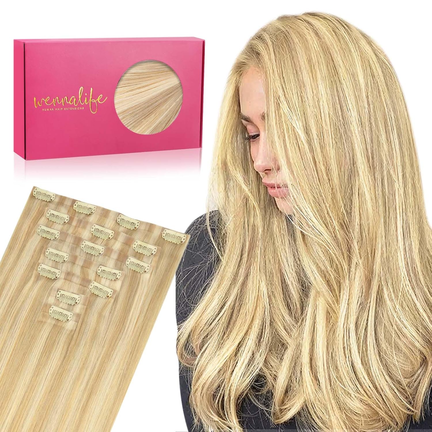 WENNALIFE 16 Inch Light Blonde