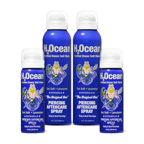 H2Ocean 2+2 Piercing Aftercare Spray Bundle
