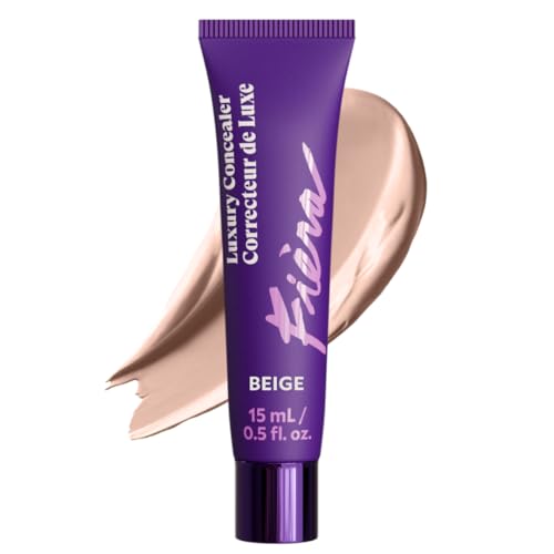 Fiera Luxury Concealer & Foundation with Anti-Aging Ingredients - Full Coverage for Dark Circles, Wrinkles, Fine Lines, and Spots, All-Day Wear For Mature Skin - Neutral Beige, 0.5 FL. OZ. / 15 ML