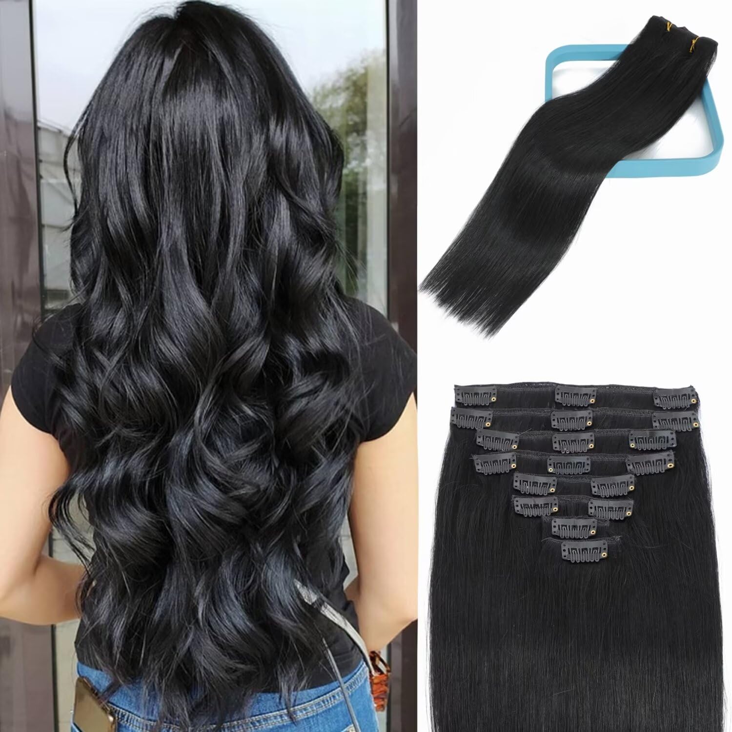 LORIEN 100g Double Weft Clip-Ins