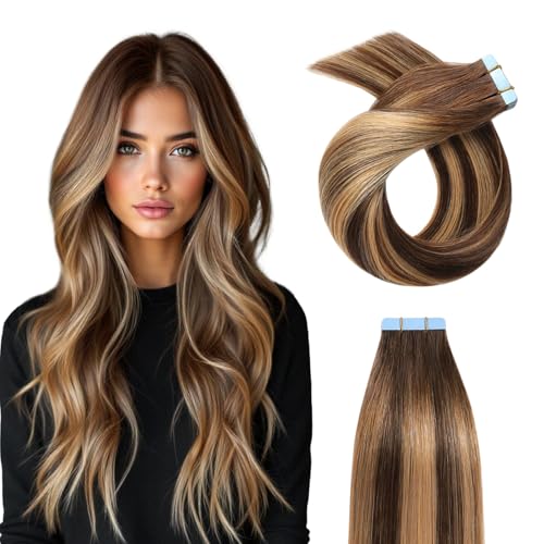 YILITE 20" Balayage Dark Brown to Caramel