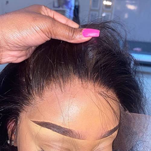 BEEOS 13x6 Ear to Ear Skinlike Real HD Lace Frontal Only, Body Wave 0.10mm Ultra-thin HD Lace Bleached Knots Pre-Plucked Hairline Virgin Human Hair Frontal 20 Inch