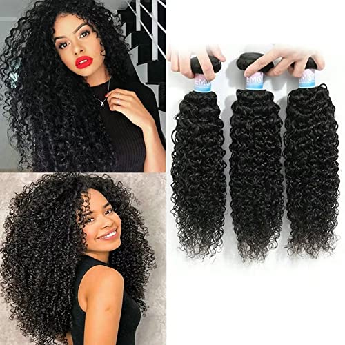 EMOL 3 Bundles Kinky Curly Human Hair