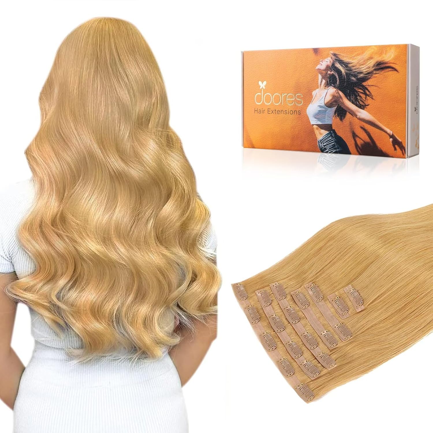 DOORES Seamless Clip in Extensions