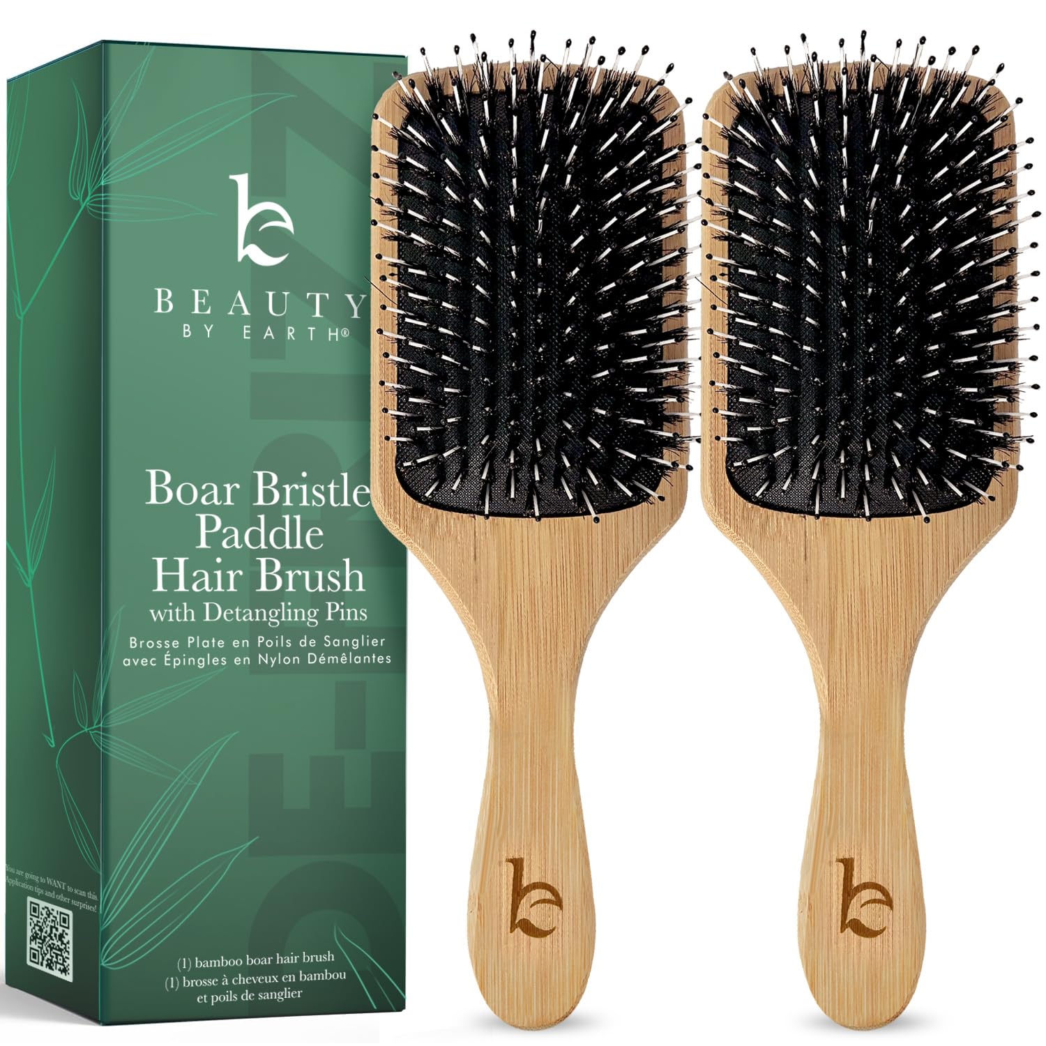 Beauty by Earth Boar Bristle Paddle Brush