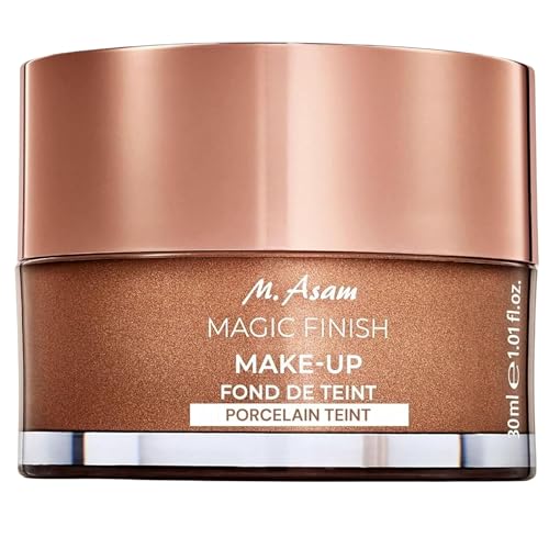 M. Asam Magic Finish Porcelain Teint Make-Up Mousse (1.01 Fl Oz) 4in1 Primer, Foundation, Concealer & Powder With Buildable Coverage, Adapts To Fair Skin Tones, Leaves Skin Looking Flawless