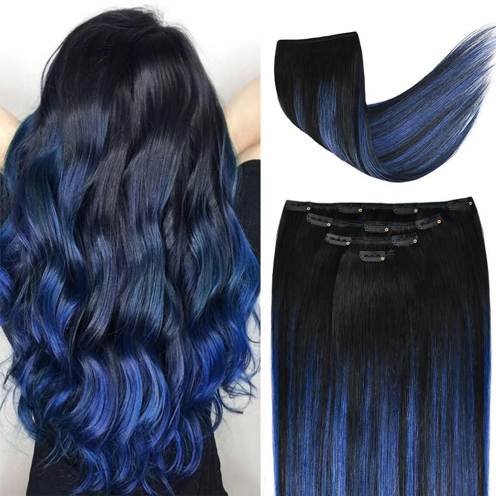 Winsky 20" Clip in Blue Balayage