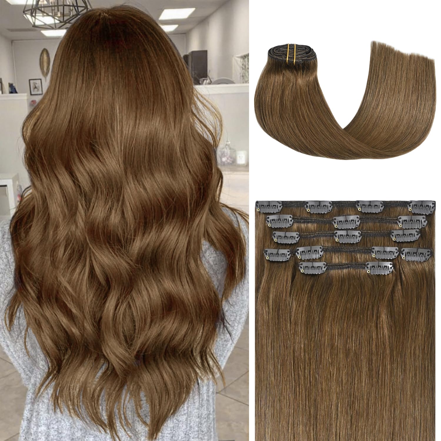 Honsoo Chestnut Brown Remy 18in