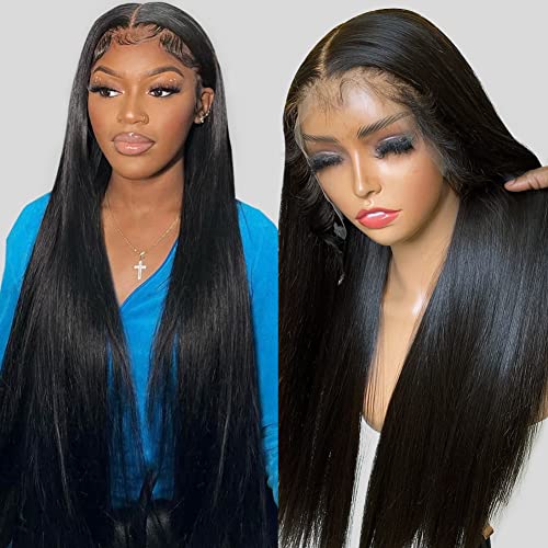 Mengkai 36 Inch 13x6 HD Lace Frontal Wig