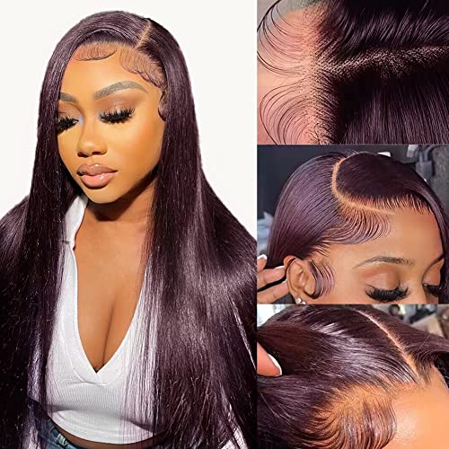 Azkiu Dark Burgundy 13x4 HD Lace Wig