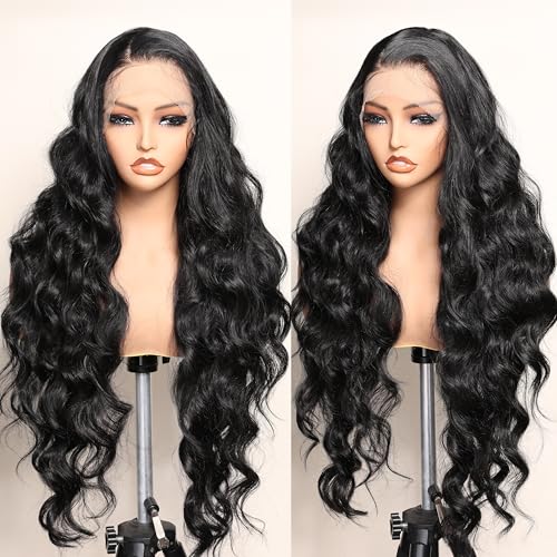 SOKU Black 13x6 Lace Frontal Wig 32 Inches Long