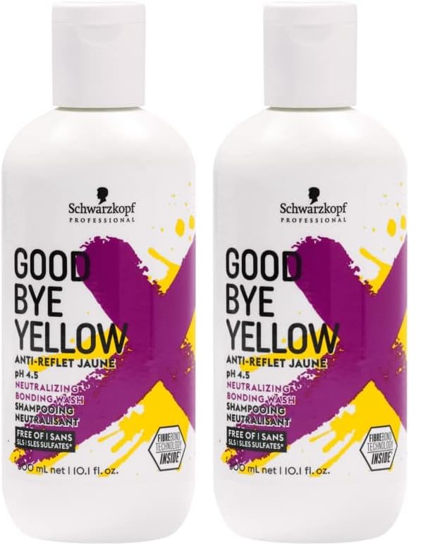 GOODBYE YELLOW Neutralizing Wash Shampoo  Color Balancing for Brassy and Yellow Tones  Cleansing Vegan Hair Care with Purple and Blue Pigments