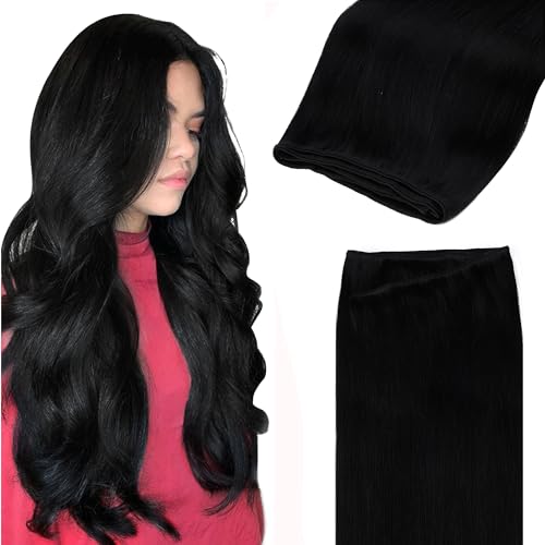 GOO GOO Jet black 18inch Weft Bundles