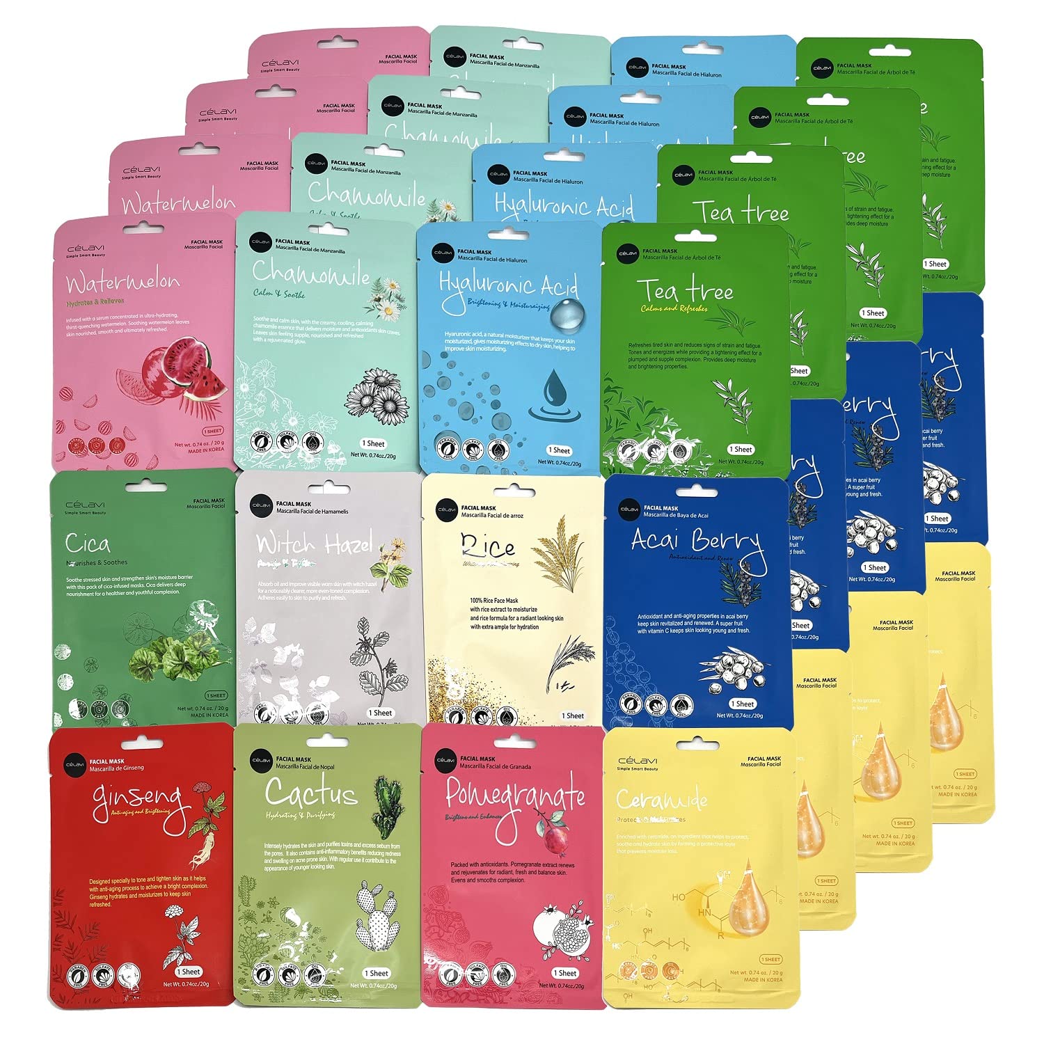Celavi K-Beauty Essence 48 Pack