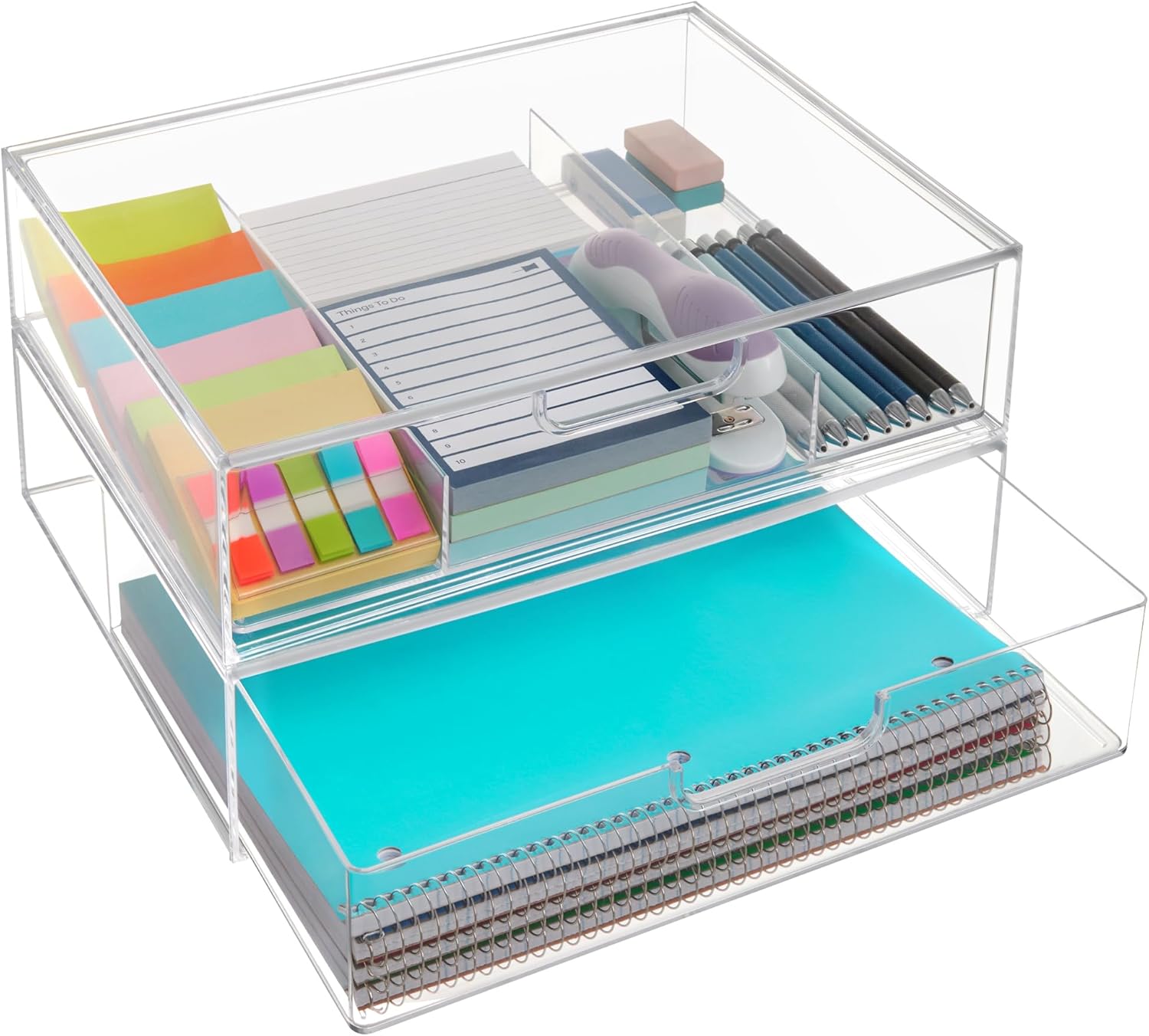 STORi STAX Plastic Stackable Organizer Drawers