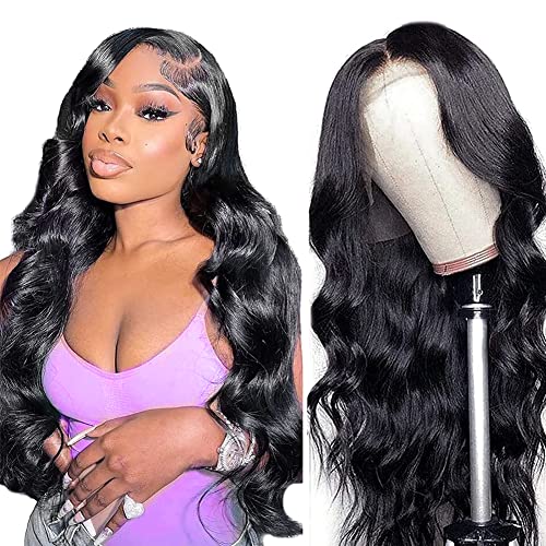 18 Inch 13x5 HD Lace Front Wigs Human Hair Body Wave Pre Plucked Brazilian 180% Density