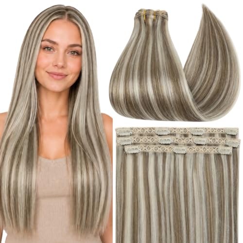 Full Shine Human Hair Clip in Extensions (Balayage)