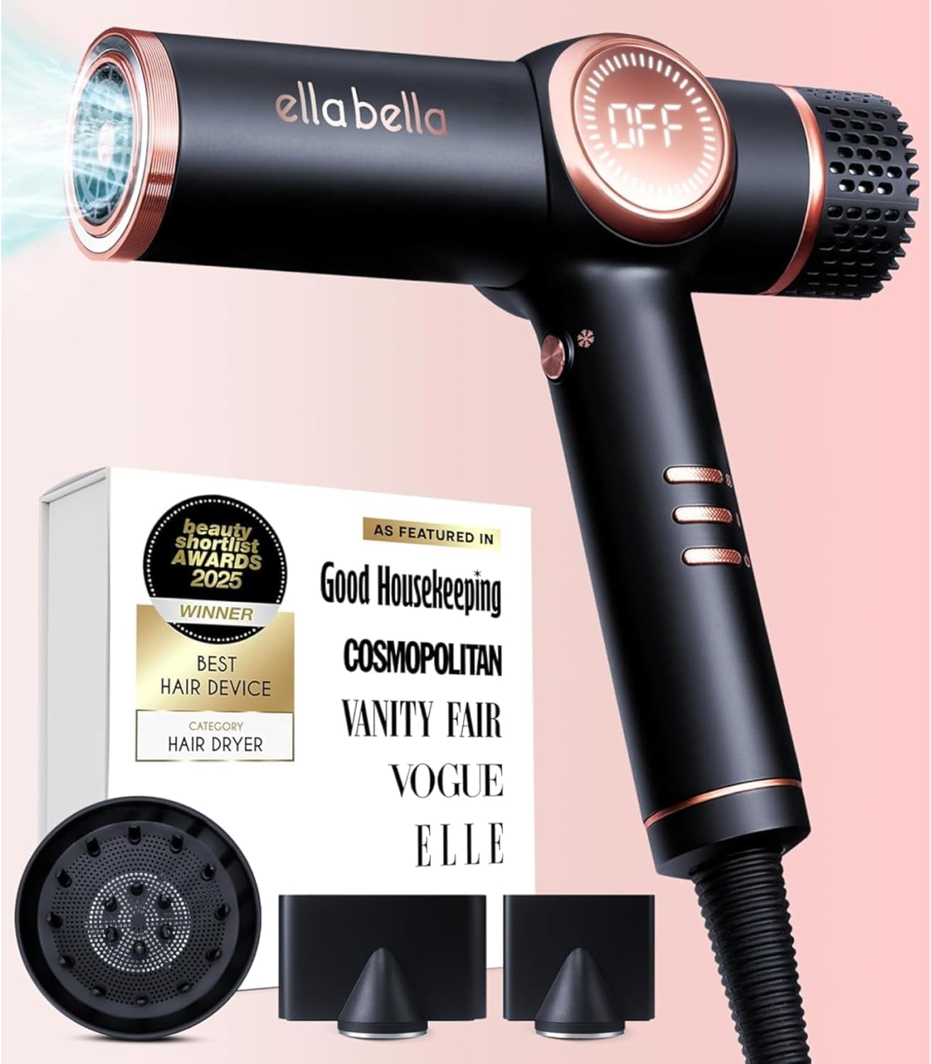 ELLA BELLA Professional Ionic Hair Dryer