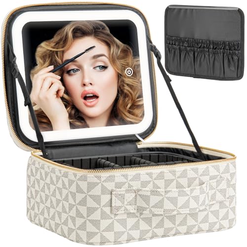 Extrei Gent Makeup Train Case (LED)