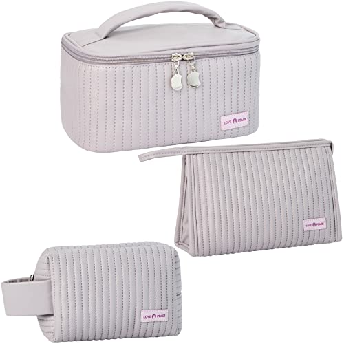 MIRASON 3-Piece Makeup Bag Set