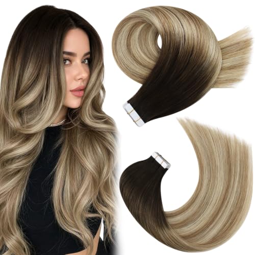 Moresoo Tape in Hair Extensions Ombre