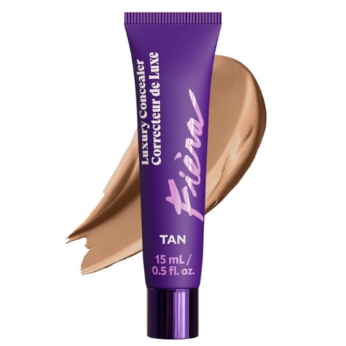 Fiera Luxury Concealer & Foundation with Anti-Aging Ingredients - Full Coverage for Dark Circles, Wrinkles, Fine Lines, and Spots, All-Day Wear For Mature Skin - Tan, 0.5 FL. OZ. / 15 ML