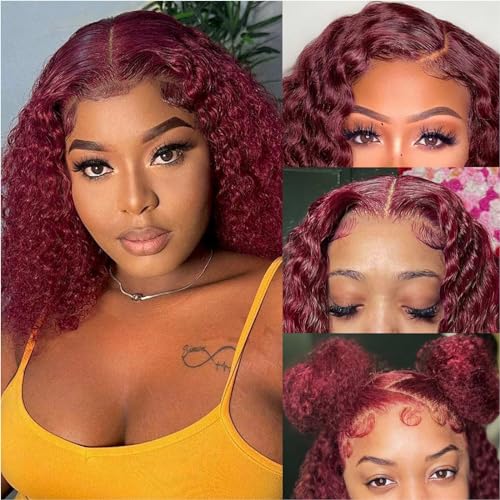 omswet Burgundy 12" Curly BOB