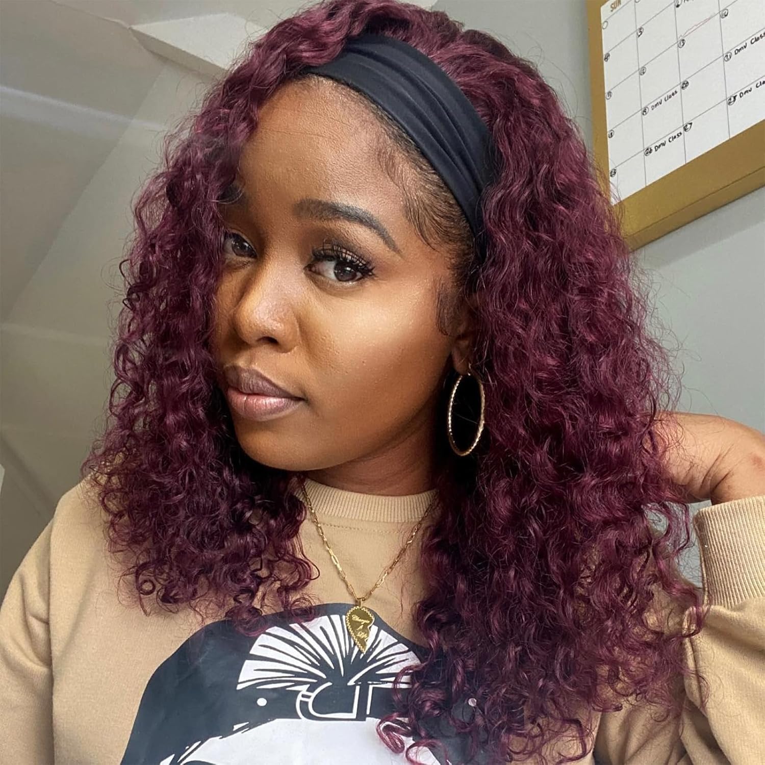 Punmasa Headband Wig (99J Deep Wave)