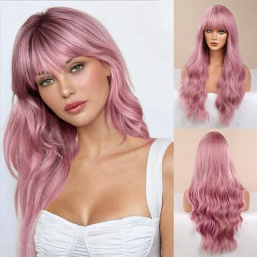 Honygebia Light Pink Wig Bangs