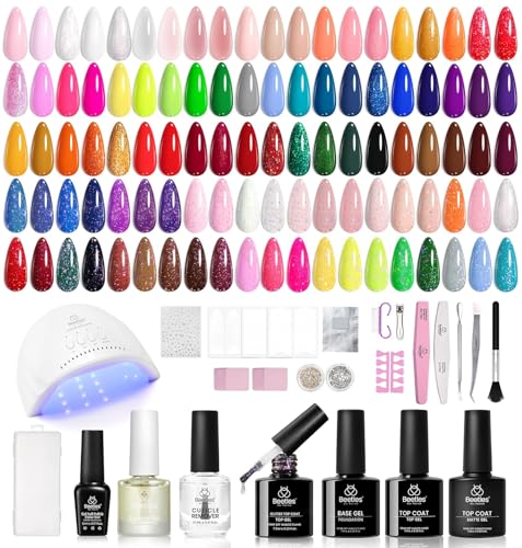 Beetles 85 Pcs Gel Nail Polish Kit