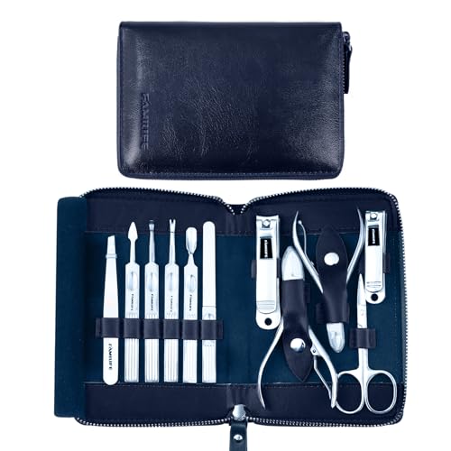 FAMILIFE Manicure Kit, 11 in 1 (Blue)
