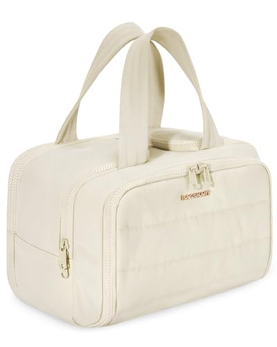 BAGSMART Travel Toiletry Bag (Beige)