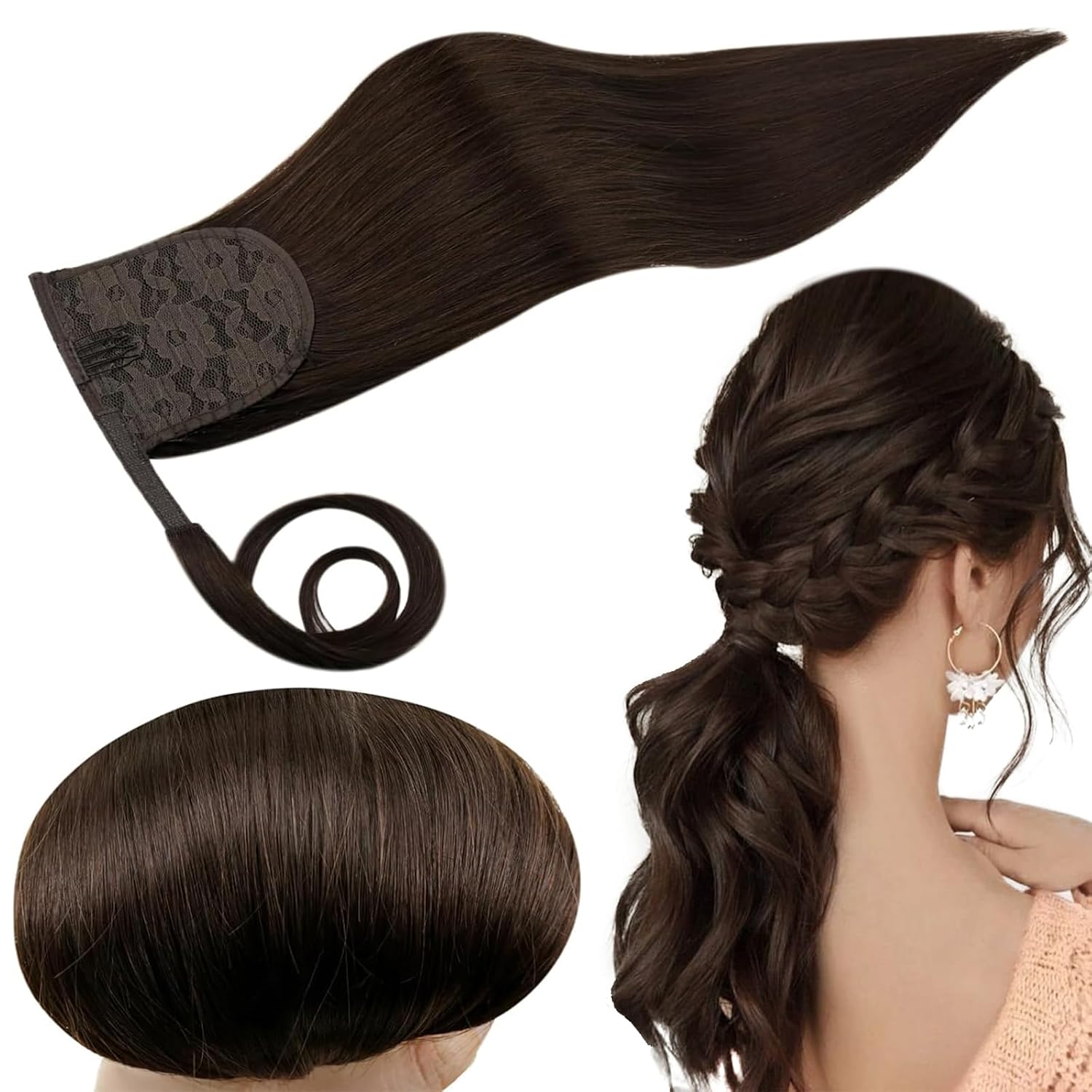 RUNATURE Human Hair Ponytail (14")