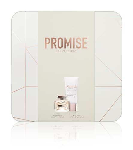 Jennifer Lopez Promise Eau de Parfum Gift Set - 30 ml (1.0 FL OZ) EDP Spray, 75 ml Body Lotion and Keepsake Tin
