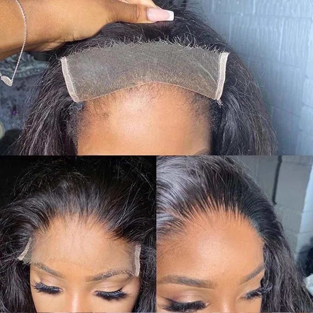 BEEOS 4x4 HD Lace Closure Piece, Body Wave Pre Plucked Human Hair Closure Single Knot 0.10mm Ultra-thin Invisible Film Lace 12 Inch