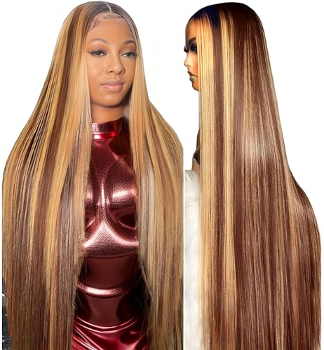 30 Inch Highlight Ombre Lace Front Wig