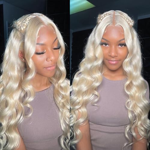 20Inch 613 Blonde Wig Human Hair 180% Density 13x6 Body Wave Lace Front Wigs Human Hair Glueless Wigs Pre Plucked With Baby Hair (20 inch, 613 Blonde Wig)