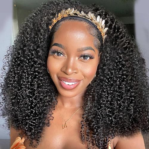 XSY Kinky Curly Headband Wig