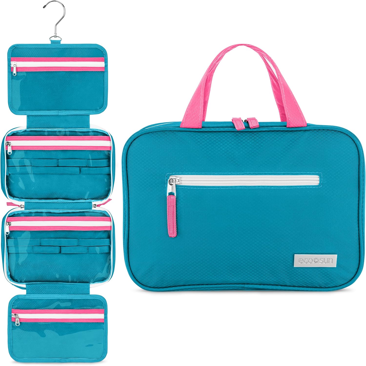 Hanging Travel Toiletry Bag  Designed in Hawaii  Water-resistant Travel Organizer for Bathroom Accessories