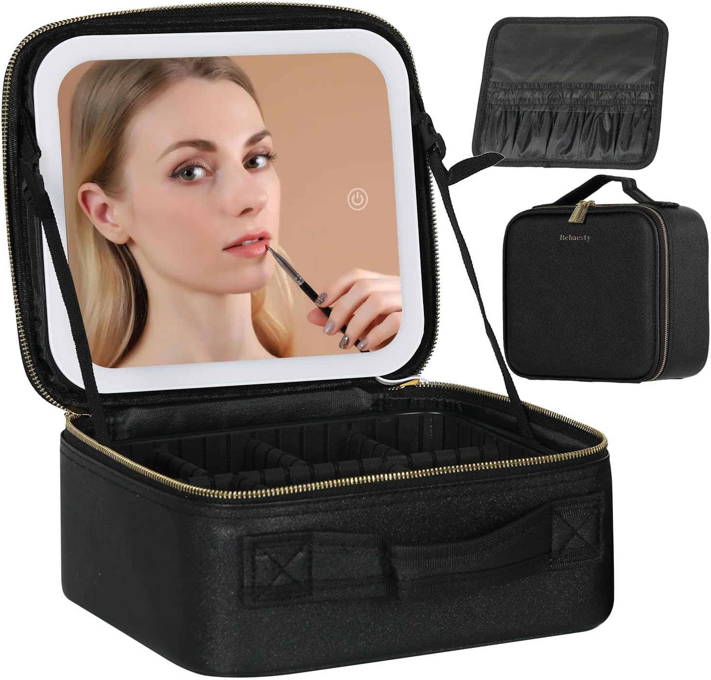 Behaesty Travel Makeup Bag (Black)