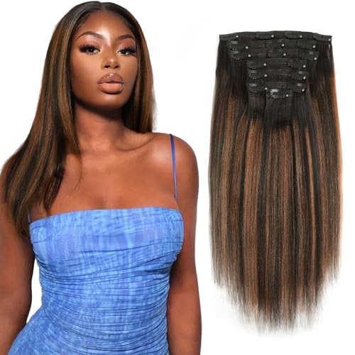 ABH AMAZINGBEAUTY Yaki Clip-Ins 14"